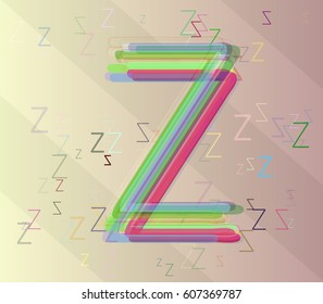 Alphabet Z pattern art