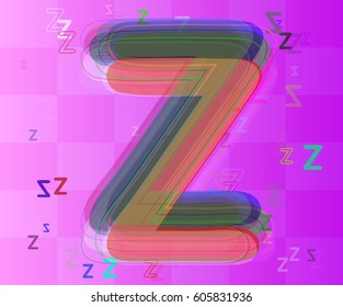 Alphabet Z pattern design