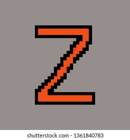 alphabet z pixel