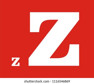 ALPHABET Z VECTOR 