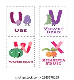 alphabet a to z with vector illustration