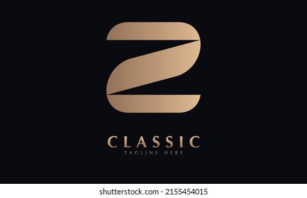 Alphabet Z Vector monogram icon logo template
