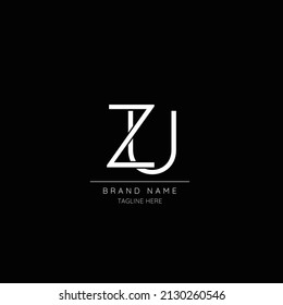 Alphabet ZU initial letter icon logo