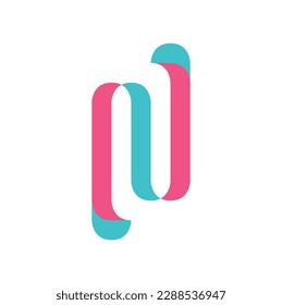 diseño del logo del vector de letras alfabéticas, concepto simple, creativo y mínimo.