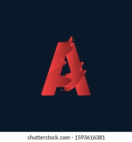 Alphabeth vector template. Design for banner, greeting cards or print. 