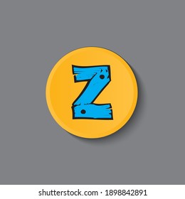 Alphabeth vector template. Design for banner, greeting cards or print.
