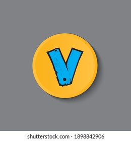 Alphabeth vector template. Design for banner, greeting cards or print.
