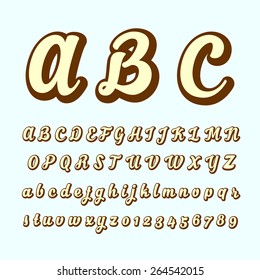 alphabetic fonts and numbers