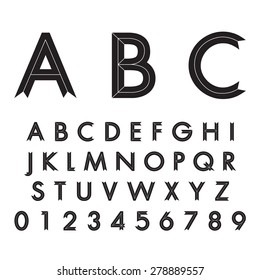 alphabetic fonts and numbers