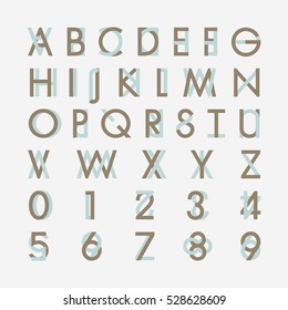 Alphabetic fonts and numbers