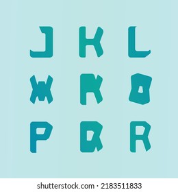Alphabetic Letter J to R 