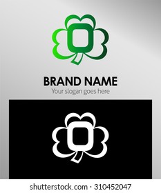 Alphabetical Clover Logo Design Concepts. Letter O
