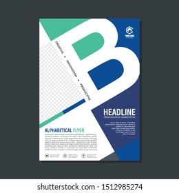 Alphabetical Flyer Template, with stylish, simple, trendy and modern design, suitable for flyer, brochure, banner and other