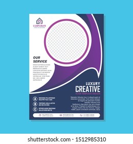 Alphabetical Flyer Template, with stylish, simple, trendy and modern design, suitable for flyer, brochure, banner and other