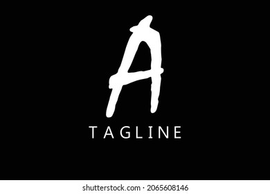 Alphabetical letter A logo icon 