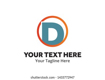 alphabetical logo creative design in flat style with color