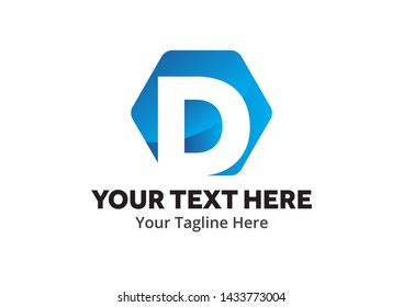 alphabetical logo creative design in flat style with color