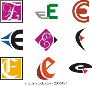 Alphabetical Logo Design Concepts. Letter E. Check my portfolio for more of this series.