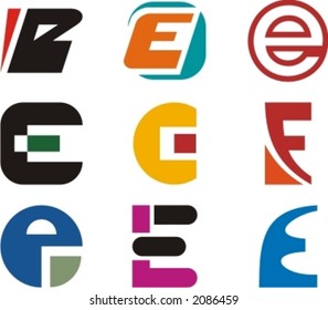 Alphabetical Logo Design Concepts. Letter E. Check my portfolio for more of this series.