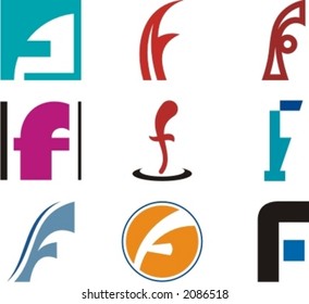 Alphabetical Logo Design Concepts. Letter F. Check my portfolio for more of this series.