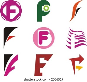 Alphabetical Logo Design Concepts. Letter F. Check my portfolio for more of this series.