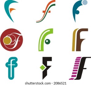 Alphabetical Logo Design Concepts. Letter F. Check my portfolio for more of this series.