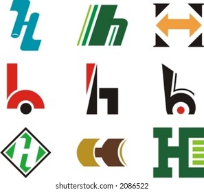 Alphabetical Logo Design Concepts. Letter H. Check my portfolio for more of this series.