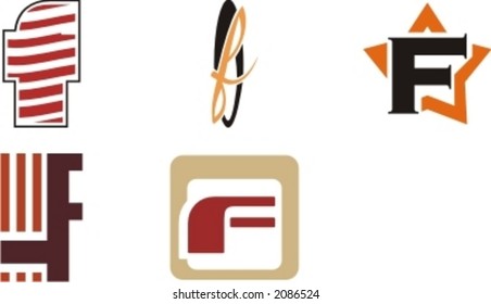 Alphabetical Logo Design Concepts. Letter F. Check my portfolio for more of this series.