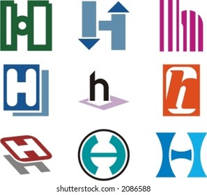 Alphabetical Logo Design Concepts. Letter H. Check my portfolio for more of this series.