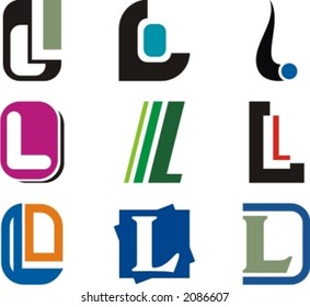 Alphabetical Logo Design Concepts. Letter L. Check my portfolio for more of this series.