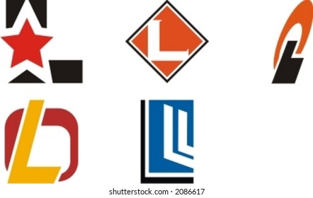Alphabetical Logo Design Concepts. Letter L. Check my portfolio for more of this series.