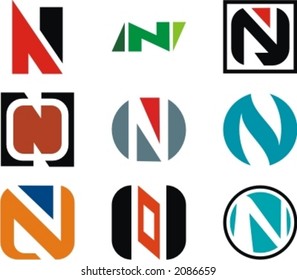 Alphabetical Logo Design Concepts. Letter N. Check my portfolio for more of this series.