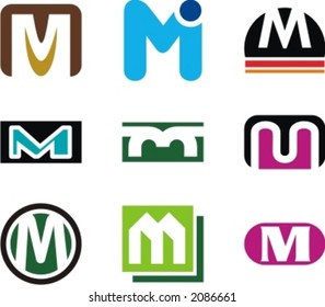 Alphabetical Logo Design Concepts. Letter M. Check my portfolio for more of this series.