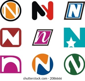 Alphabetical Logo Design Concepts. Letter N. Check my portfolio for more of this series.