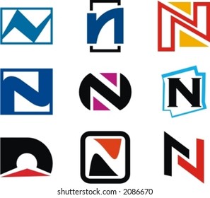 Alphabetical Logo Design Concepts. Letter N. Check my portfolio for more of this series.
