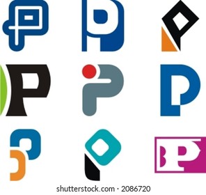 Alphabetical Logo Design Concepts. Letter P. Check my portfolio for more of this series.