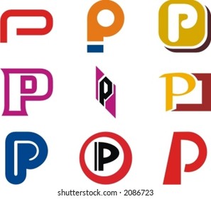 Alphabetical Logo Design Concepts. Letter P. Check my portfolio for more of this series.