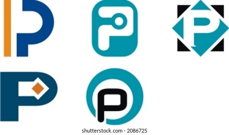 Alphabetical Logo Design Concepts. Letter P. Check my portfolio for more of this series.