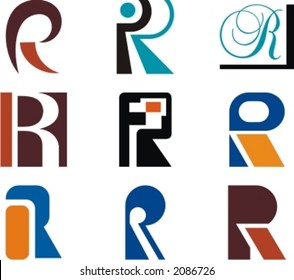 Alphabetical Logo Design Concepts. Letter R. Check my portfolio for more of this series.