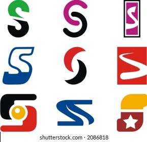 Alphabetical Logo Design Concepts. Letter S. Check my portfolio for more of this series.