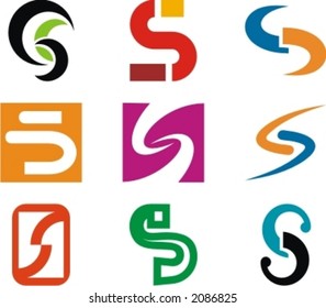 Alphabetical Logo Design Concepts. Letter S. Check my portfolio for more of this series.