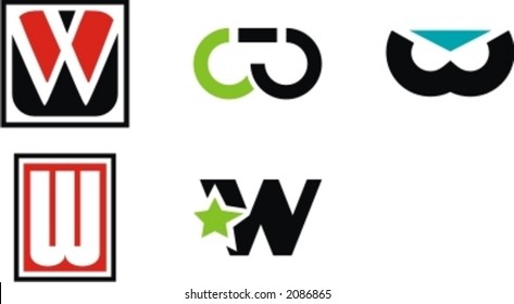 Alphabetical Logo Design Concepts. Letter W. Check my portfolio for more of this series.