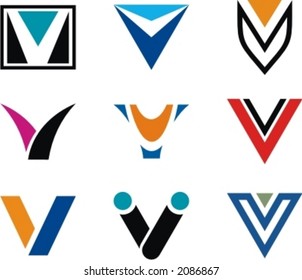 Alphabetical Logo Design Concepts. Letter V. Check my portfolio for more of this series.