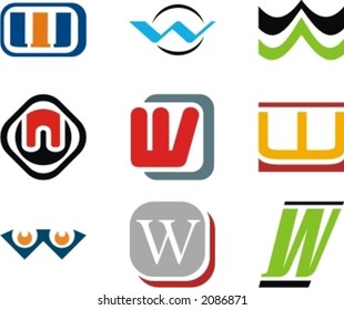 Alphabetical Logo Design Concepts. Letter W. Check my portfolio for more of this series.