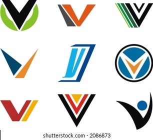 Alphabetical Logo Design Concepts. Letter V. Check my portfolio for more of this series.