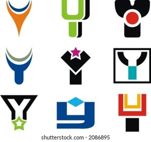 Alphabetical Logo Design Concepts. Letter Y. Check my portfolio for more of this series.