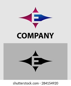 Alphabetical Logo Design Concepts. Letter E 