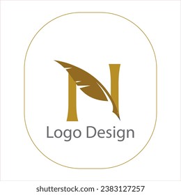 Alphabetical N Vectorial Design Logo