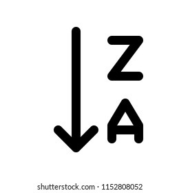 alphabetical order descending