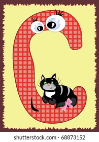 Alphabet,letter"C".